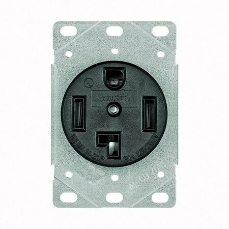 EATON WIRING DEVICES Receptacle Pwr Flush 3P/4W 30A 1257-SP